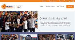 Desktop Screenshot of escravonempensar.org.br